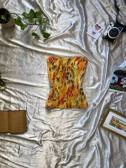 Yellow ethereal corset