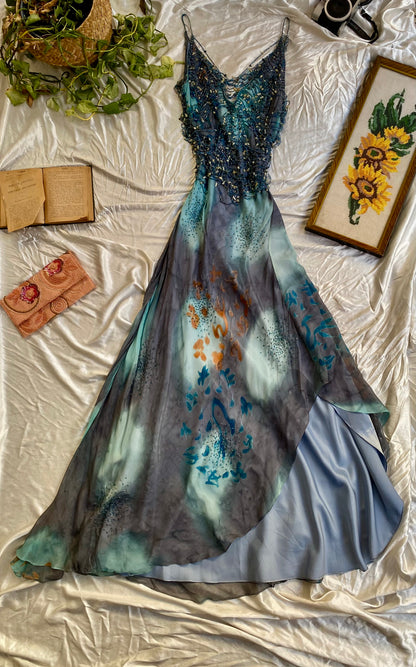 Celestial Mirage Crystal Mermaid Gown