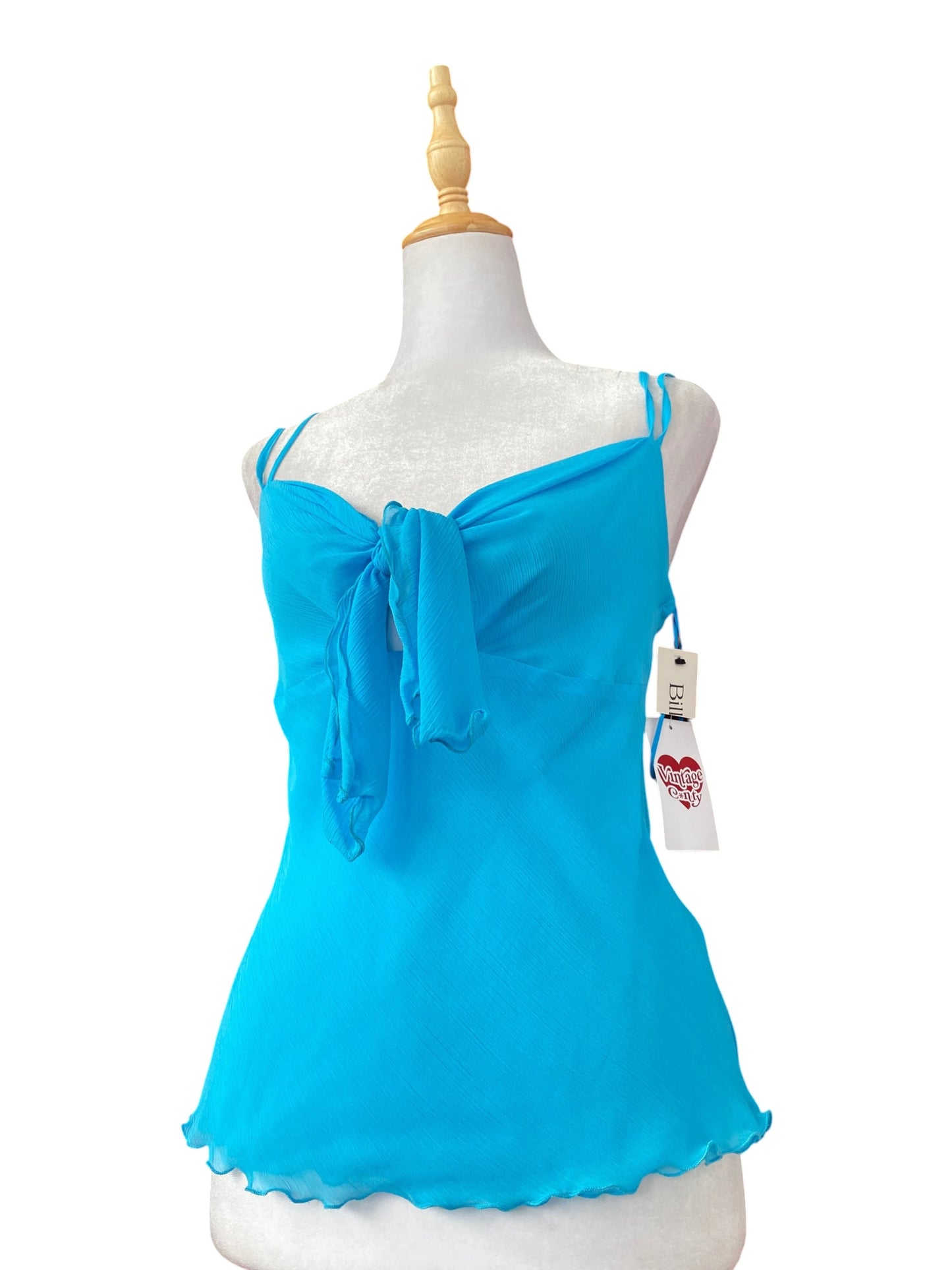 Baby blue ethereal summer top🌊
