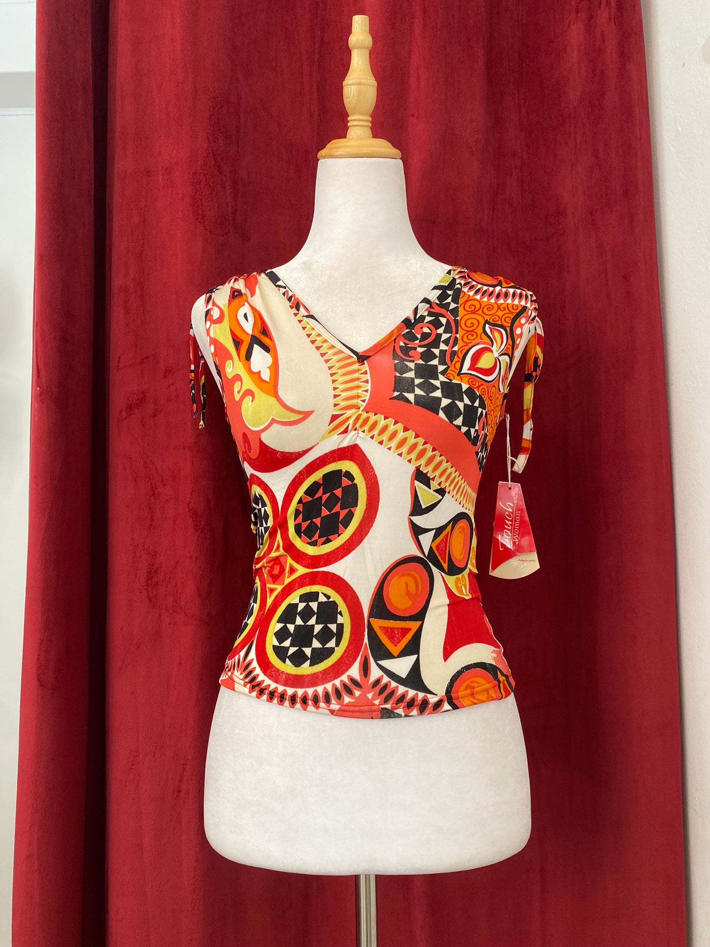 Multicoloured graphic top