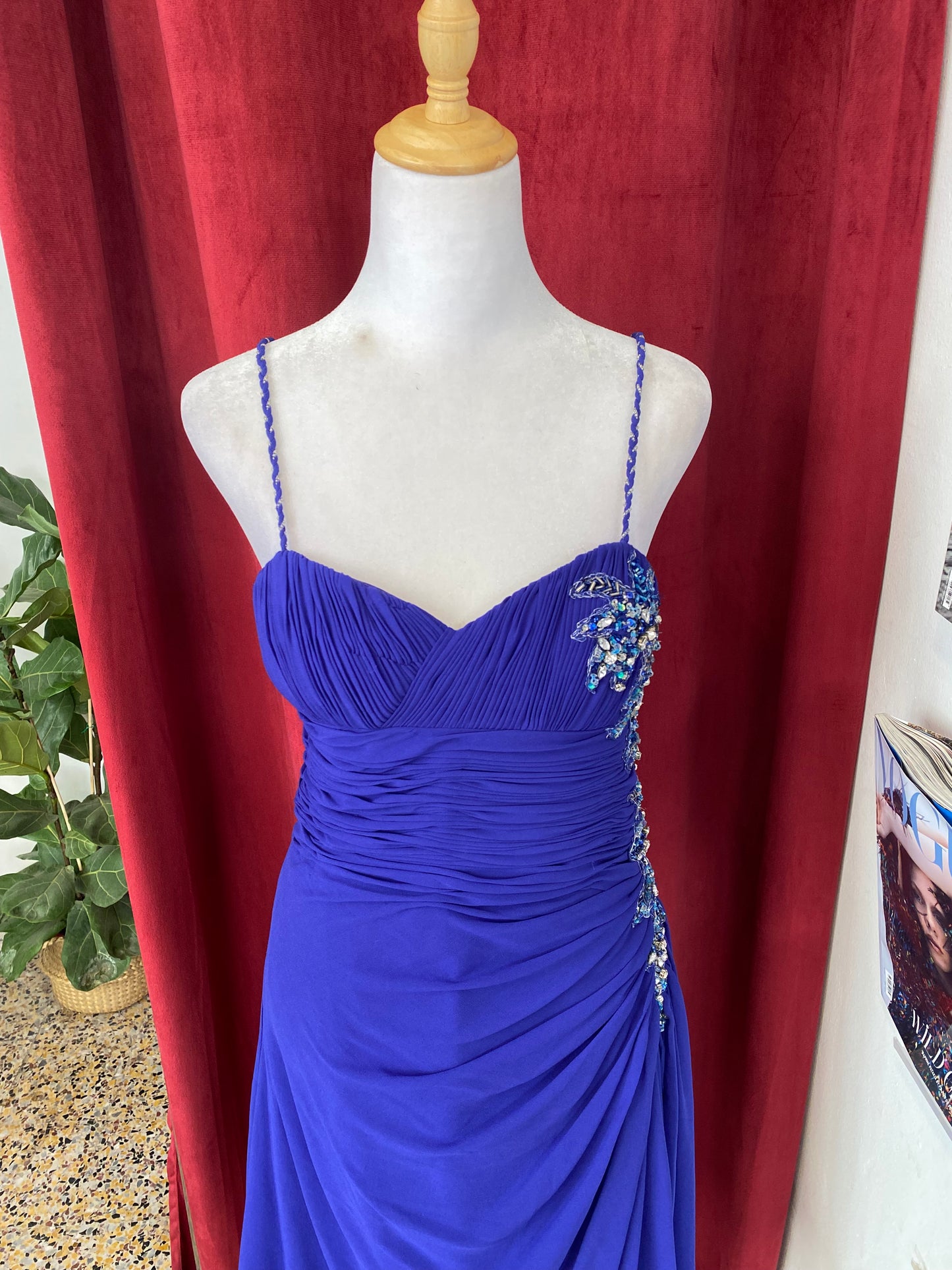 Rich purple bodycon princess dress