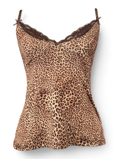 Animal print cami top