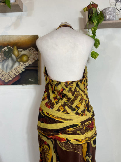 Nocturne Embroidered Silk Gown