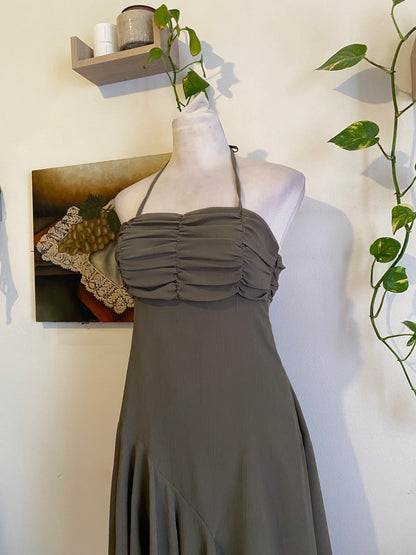 Brand new khaki ruffled fairy dress