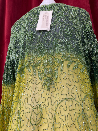 100% silk handbeaded luxurious cardigan 💚