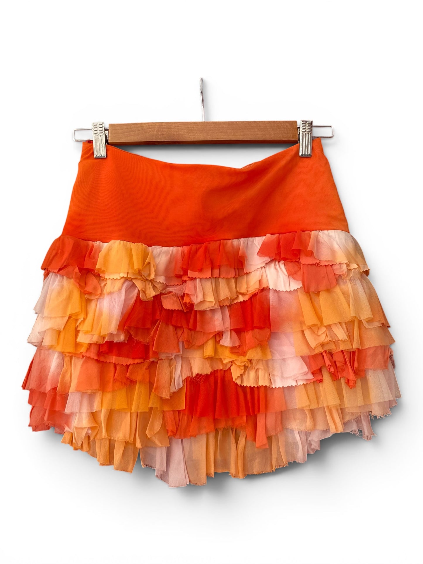 100% silk sunset mini skirt 🌅