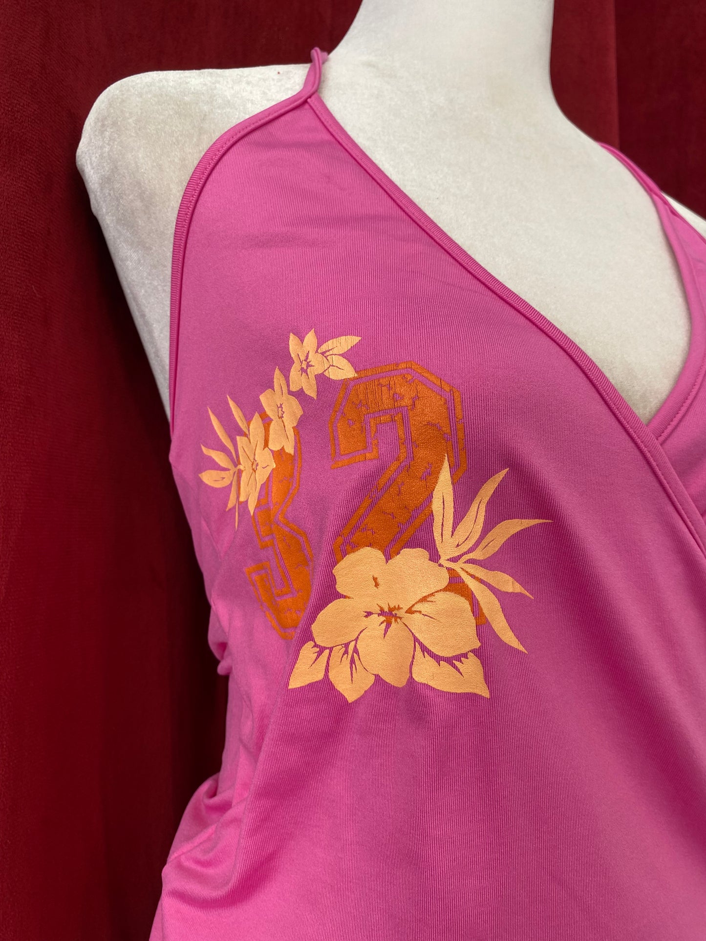 Hot pink graphic top