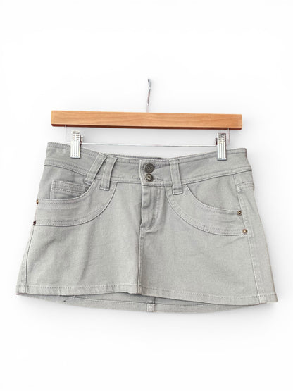 Ultra mini grey y2k skirt