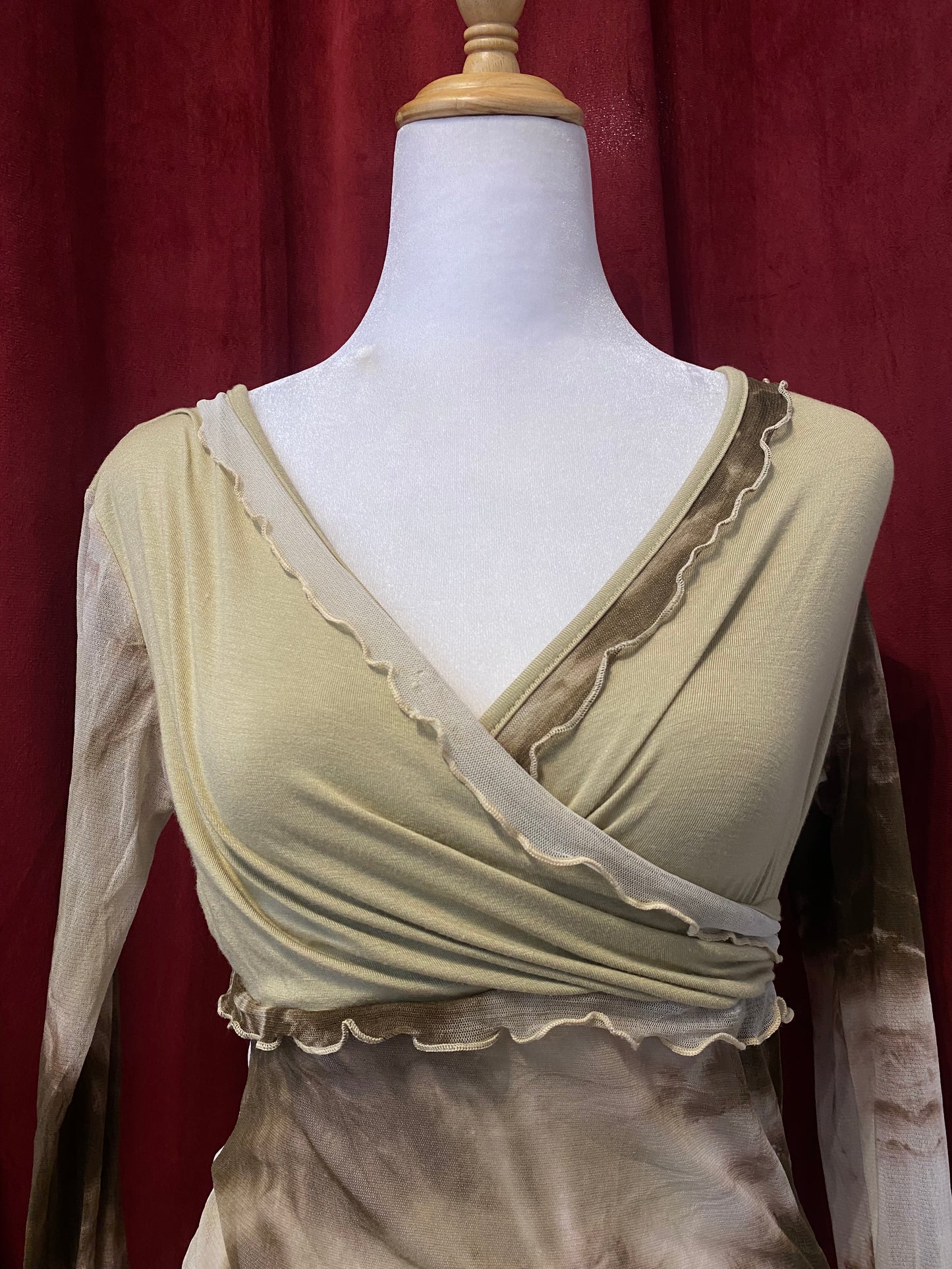 Fairy see through beige top 🧚