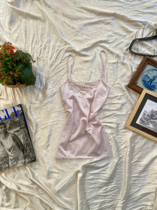 Light pink lace cami top 🌸