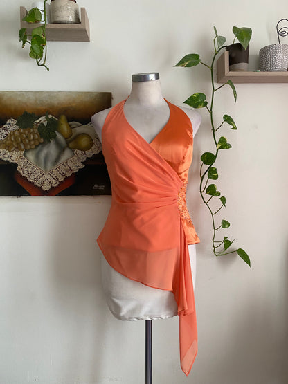 Brand new orange handbeaded set