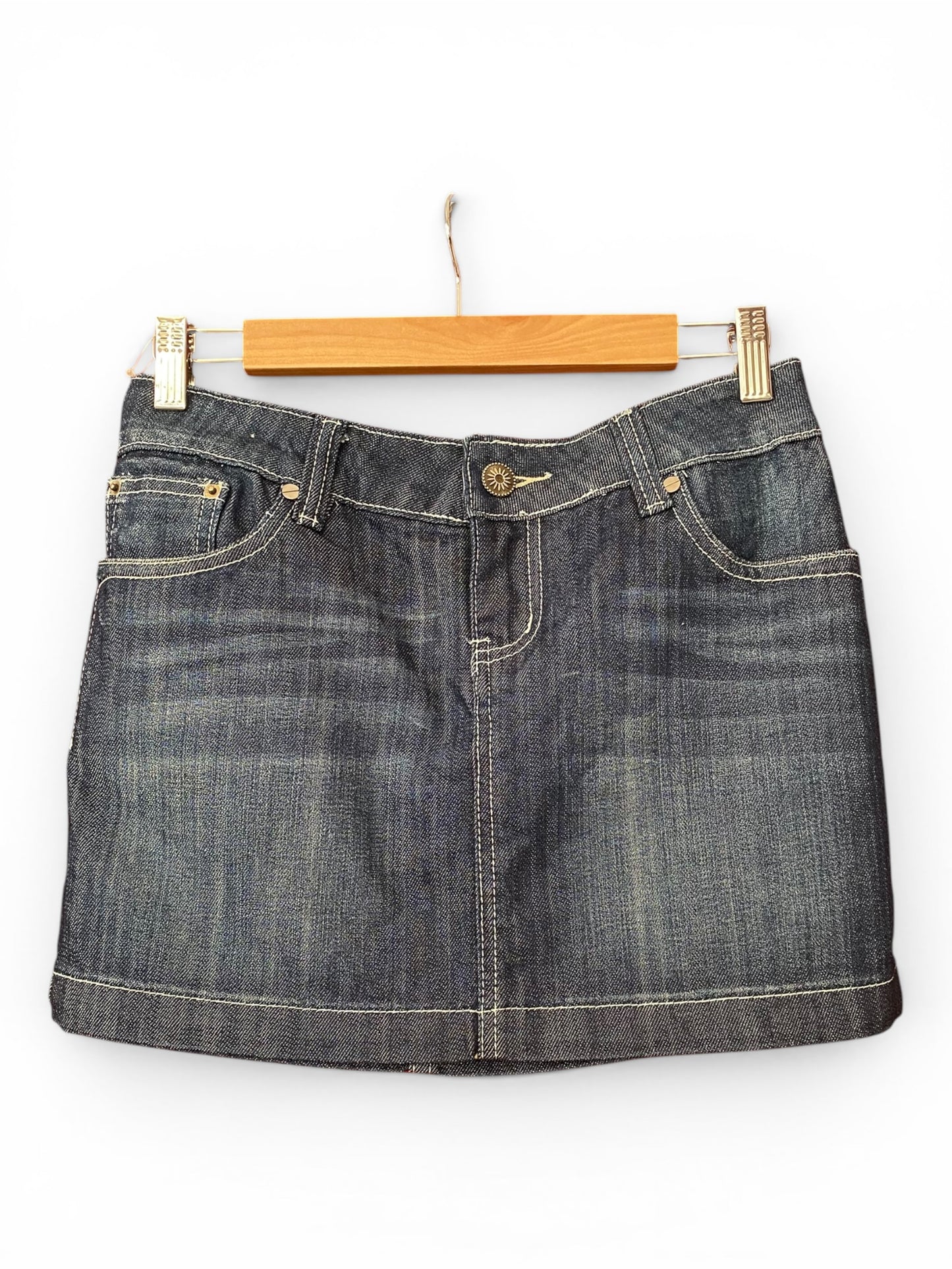 Mini denim skirt