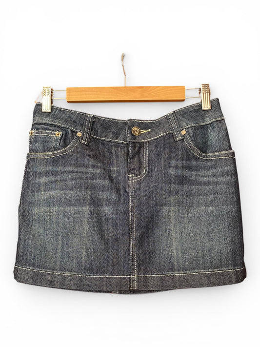 Mini denim skirt