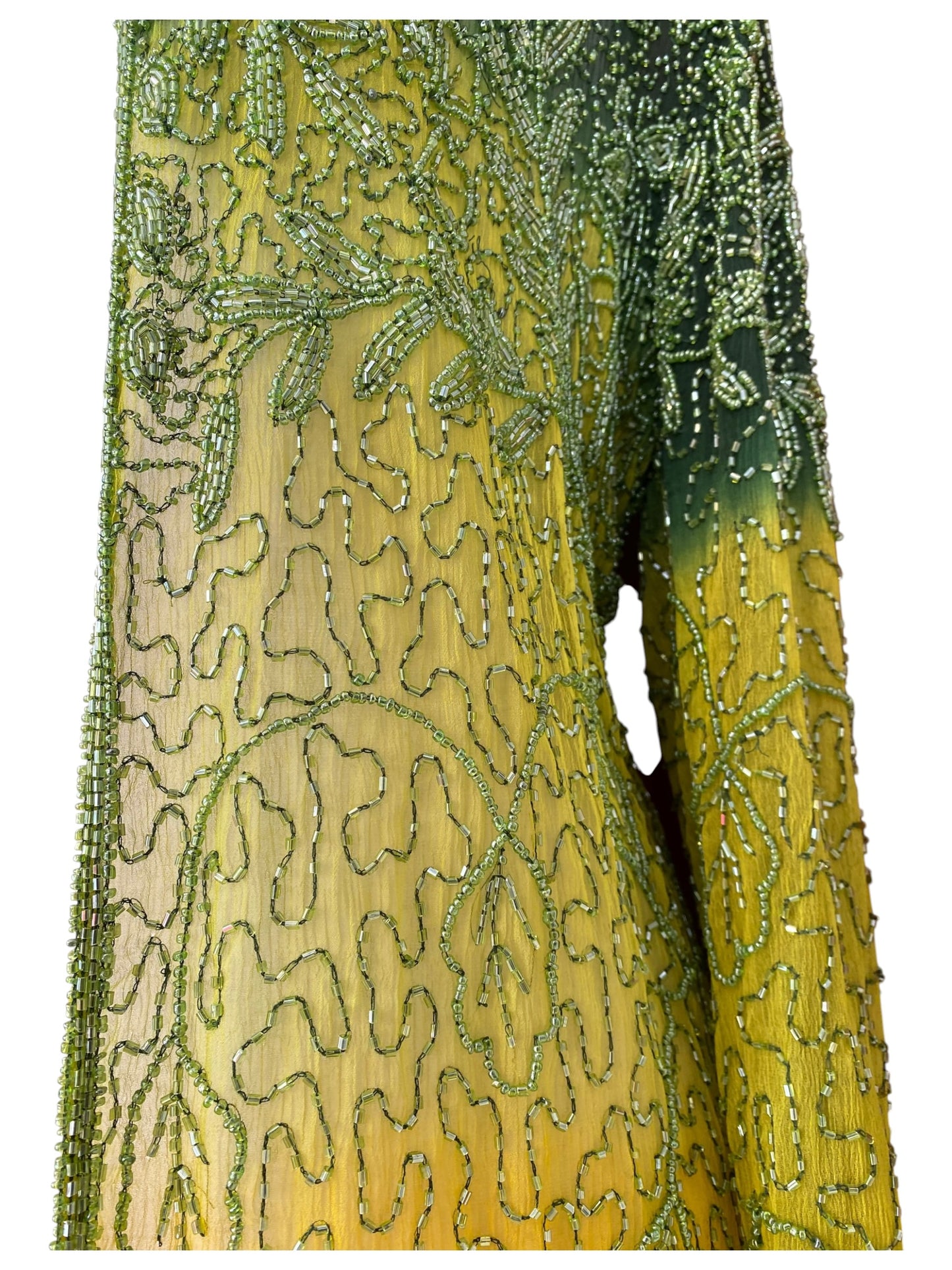 100% silk handbeaded luxurious cardigan 💚