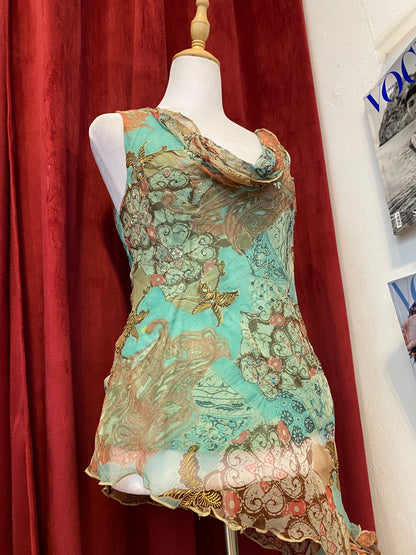 100% silk brand new K Derhy fairy top 🧚