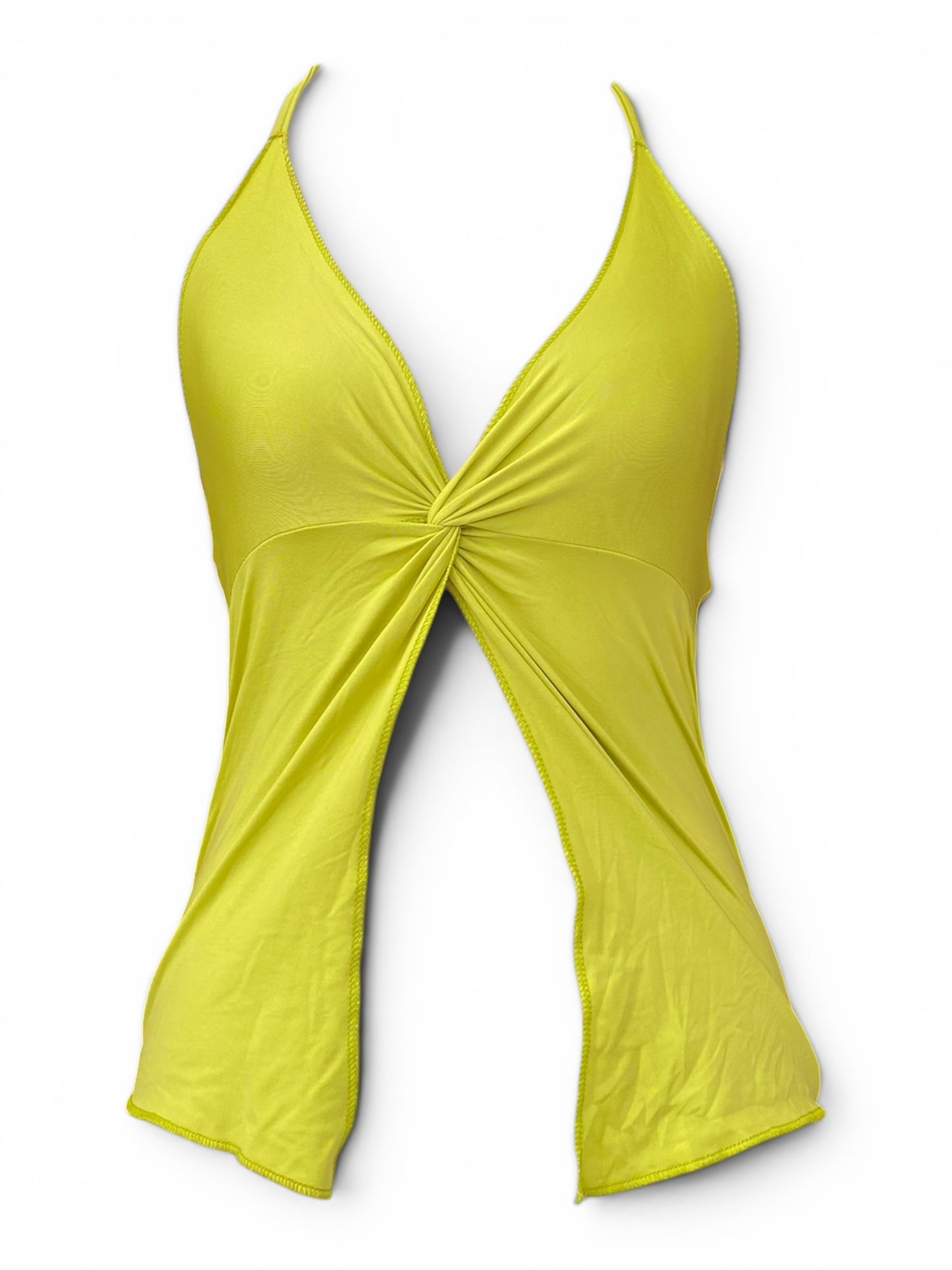 Light green y2k halter top
