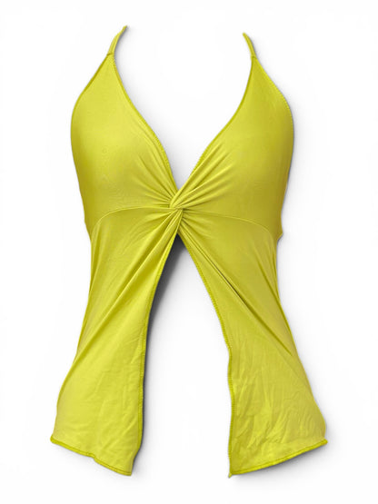 Light green y2k halter top