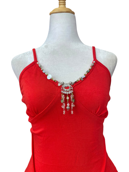 Red y2k top