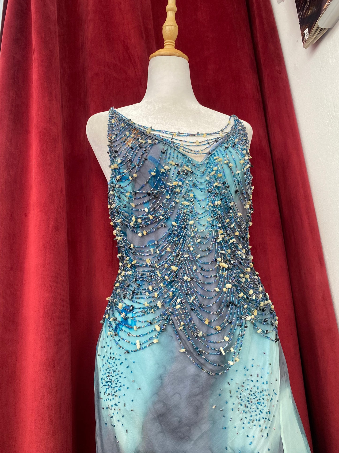Celestial Mirage Crystal Mermaid Gown