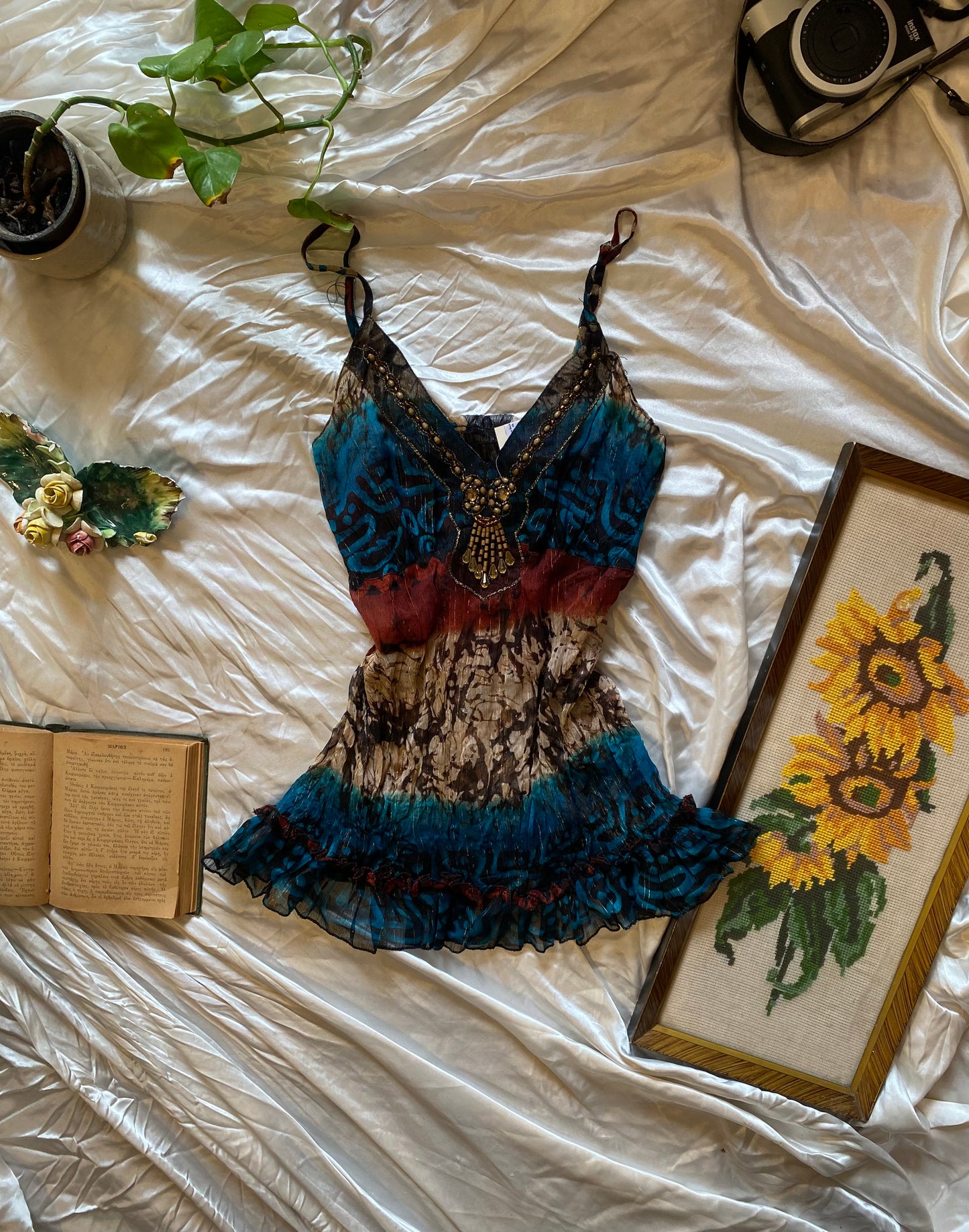 Silk based brand new sequin top