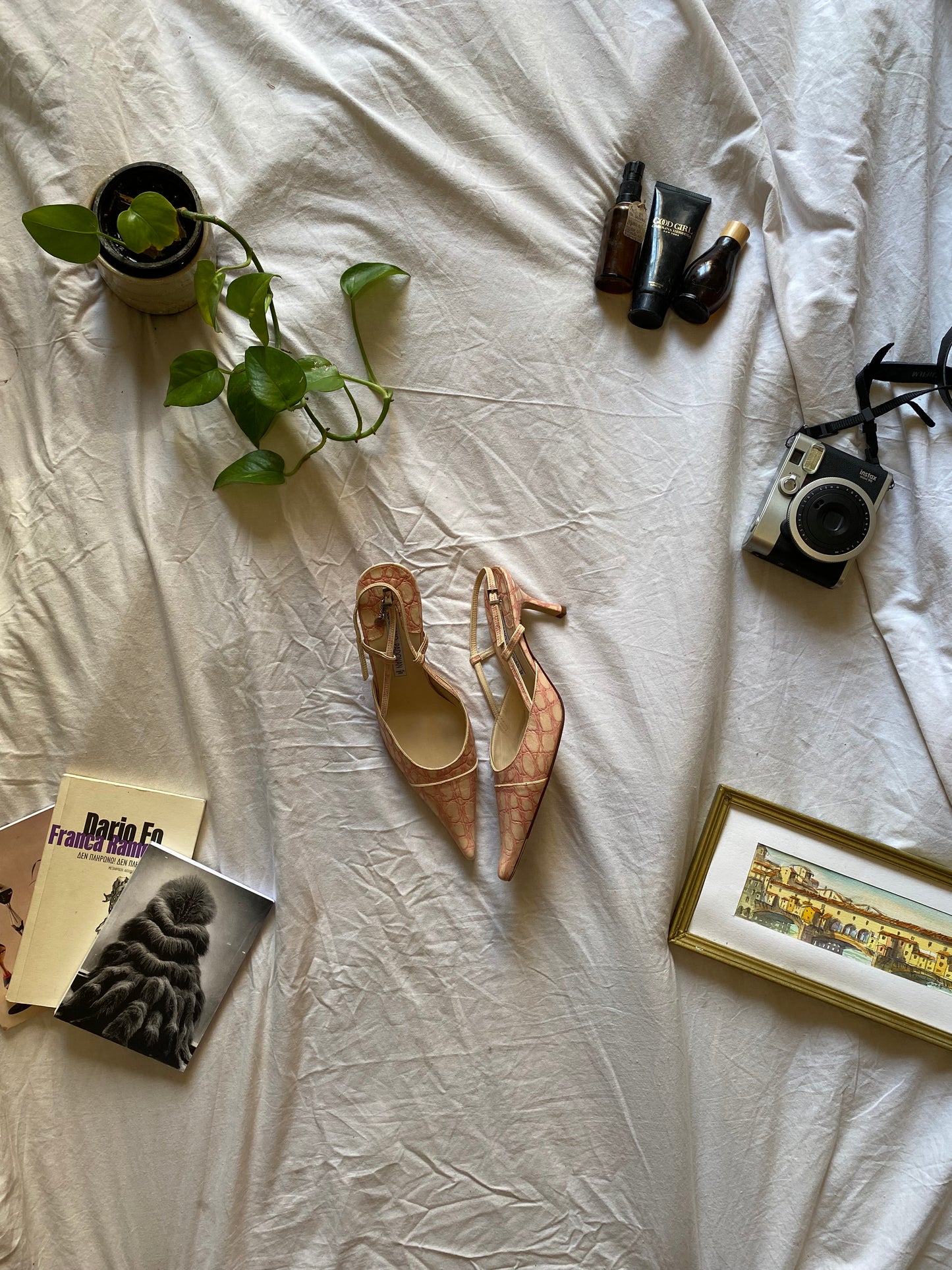 Brand new Luciano padovan real leather croco pink heels