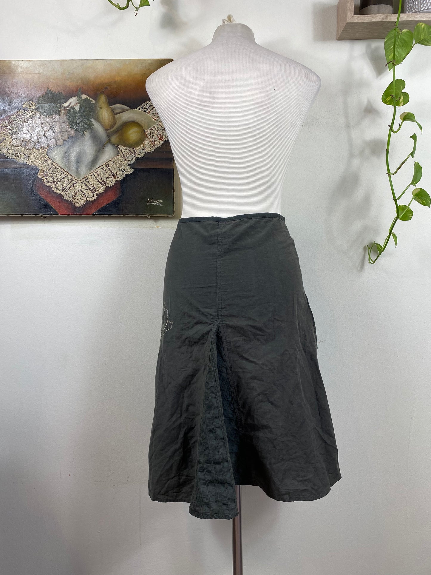 Morgan Green midi skirt