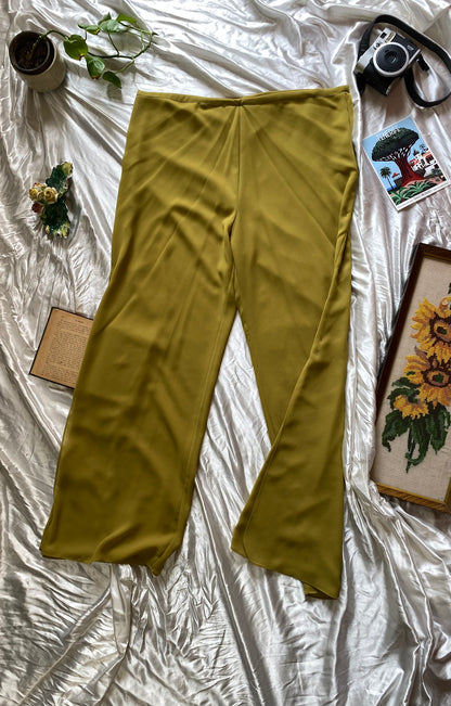 Brand new 2 piece olive green handbeaded set