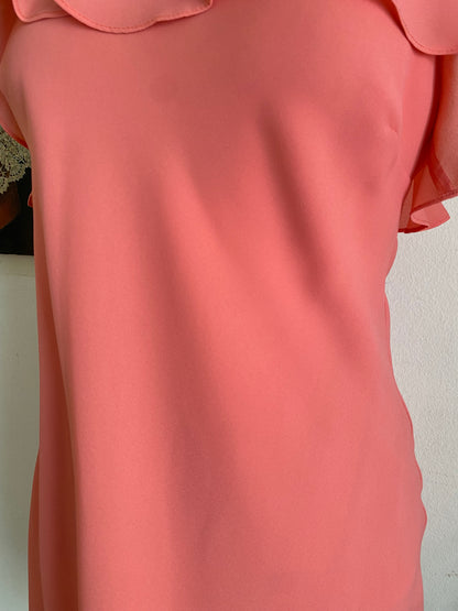 Brand new pink mini ruffled summer dress