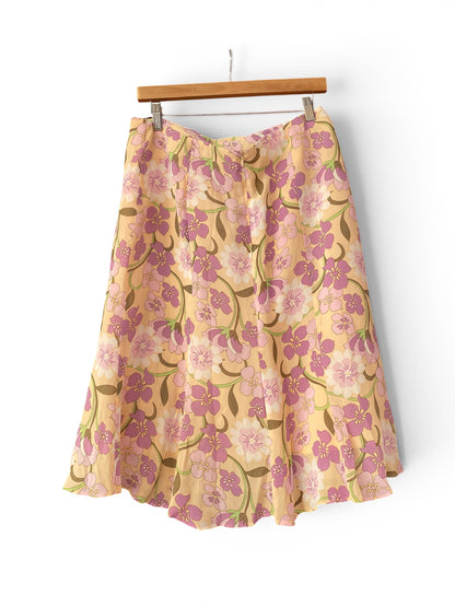 Midi summer floral skirt 💐