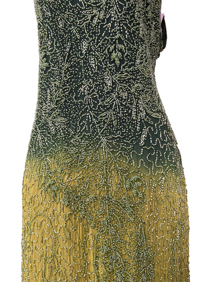 The royal gown in geeen