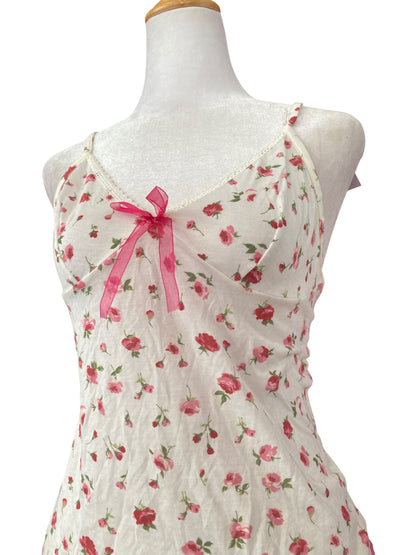 White floral lingerie top 🌸