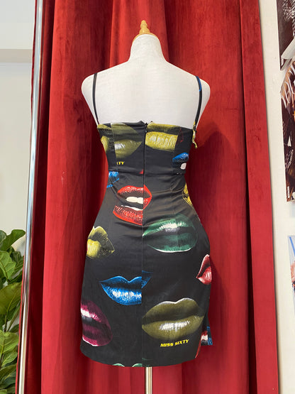 Miss sixty iconic “lipstick”mini dress