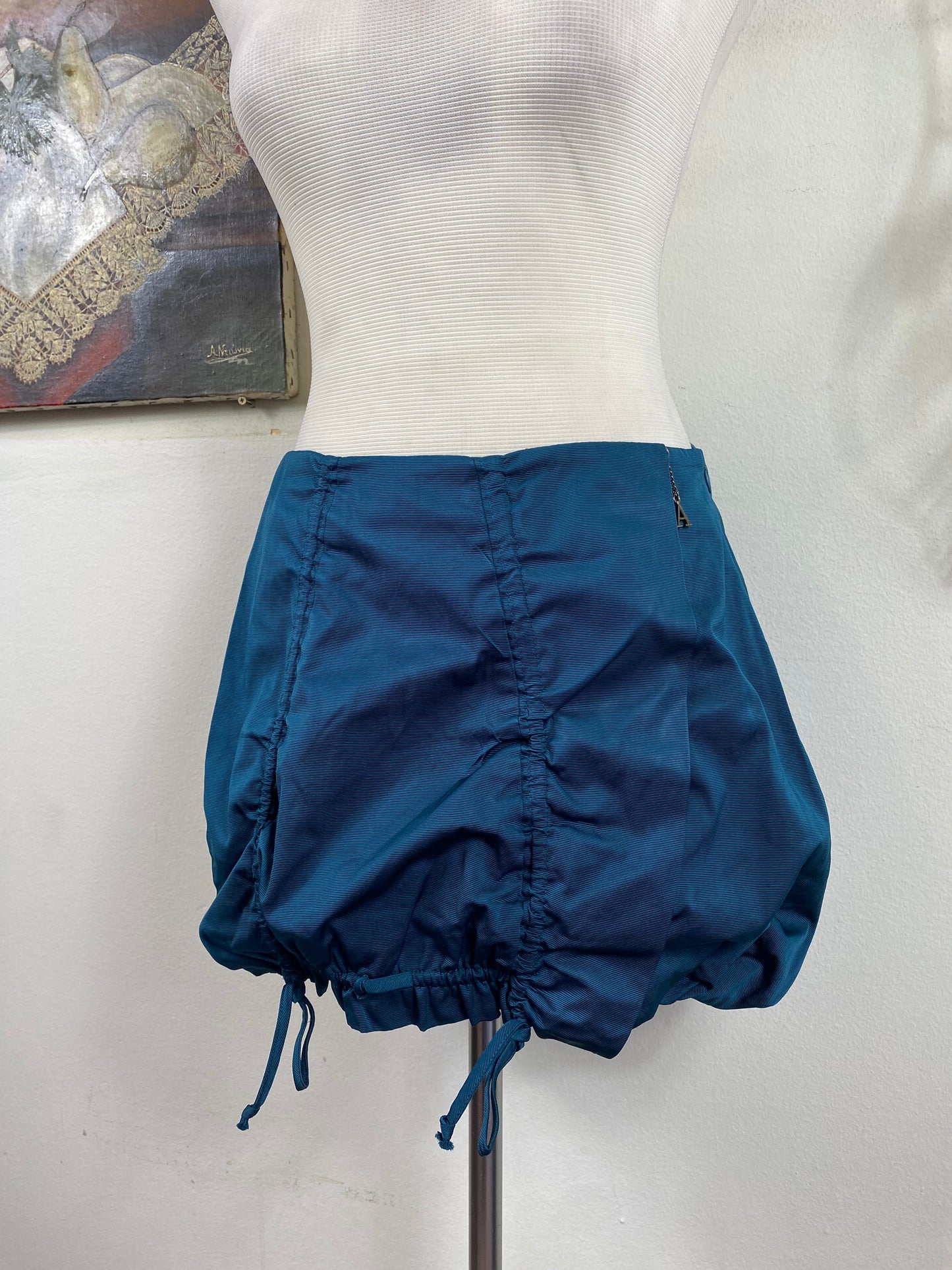 Rich blue ballon skirt