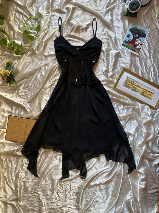 Brand new black sequin dress