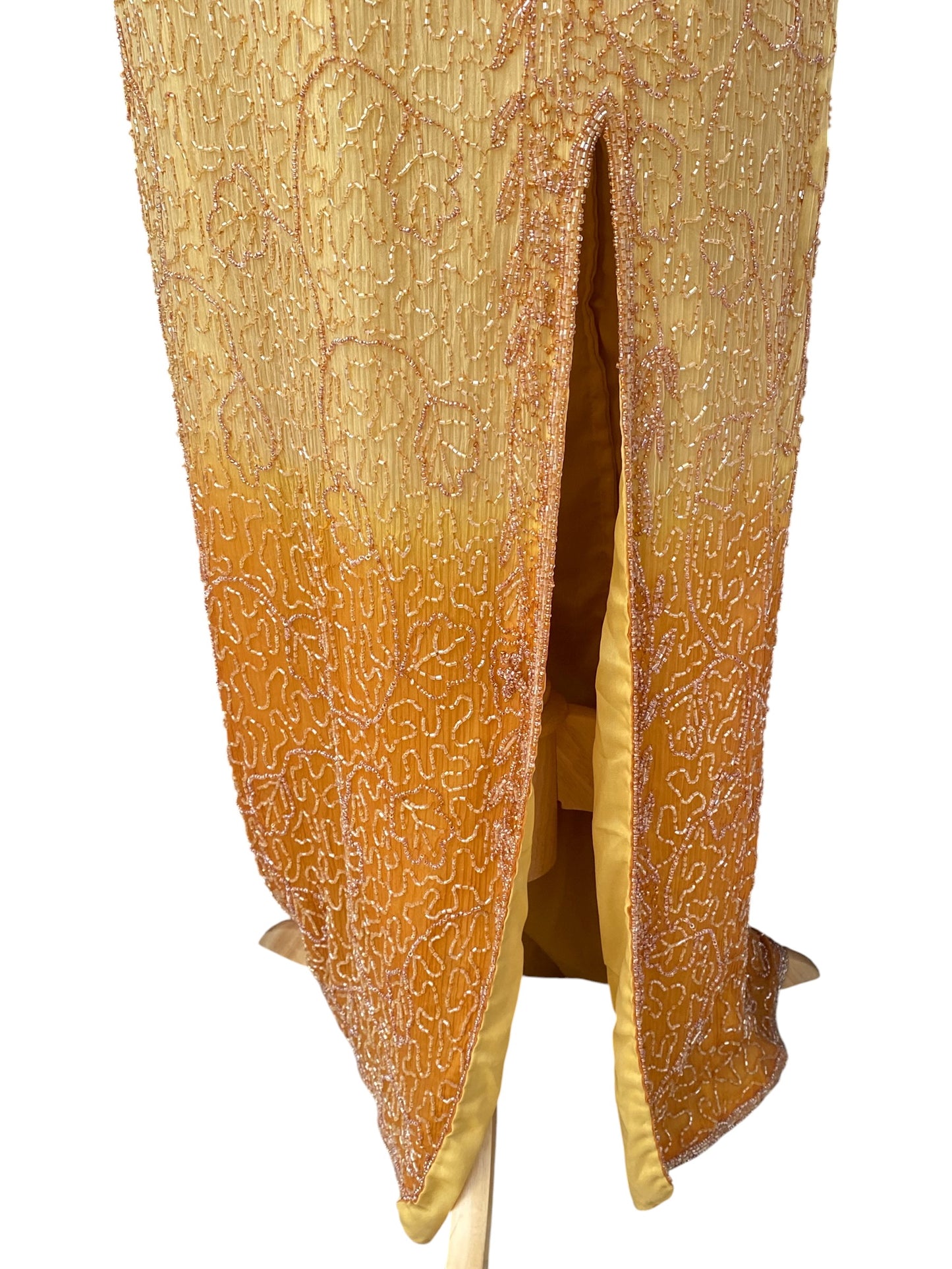 The royal gown in orange