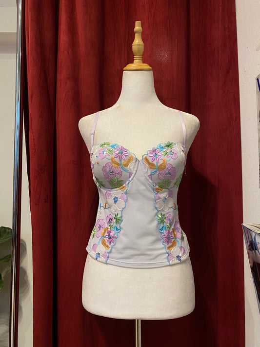 Fairy lilac corset with sequin details