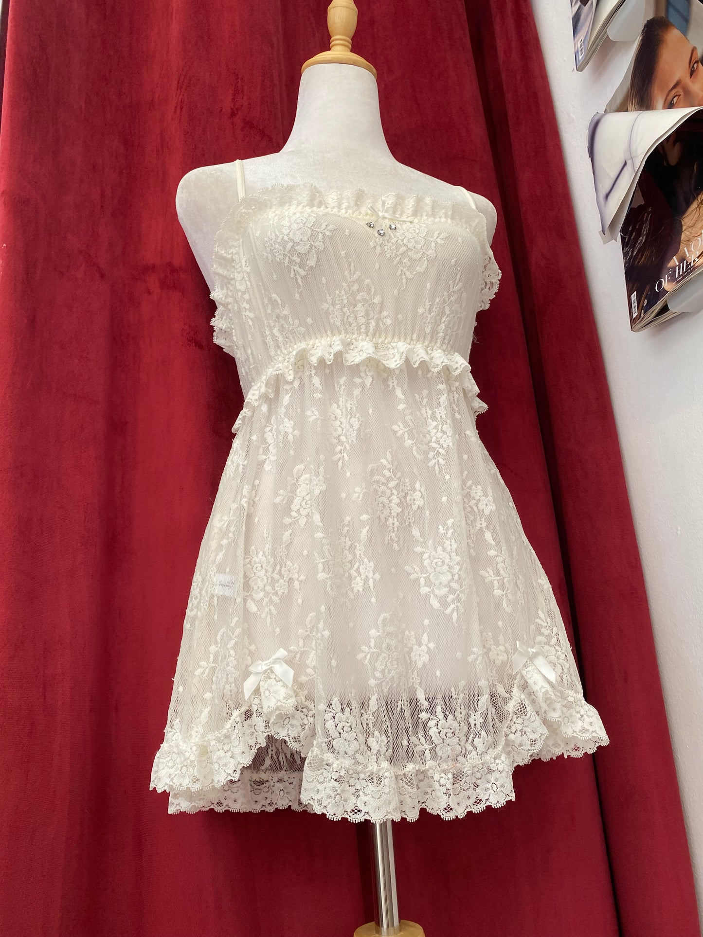 White lace top