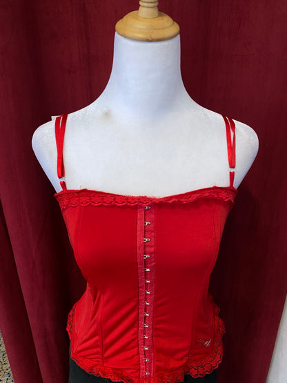 Brand new red corset top