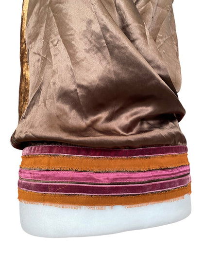 Brand new hot chocolate satin top