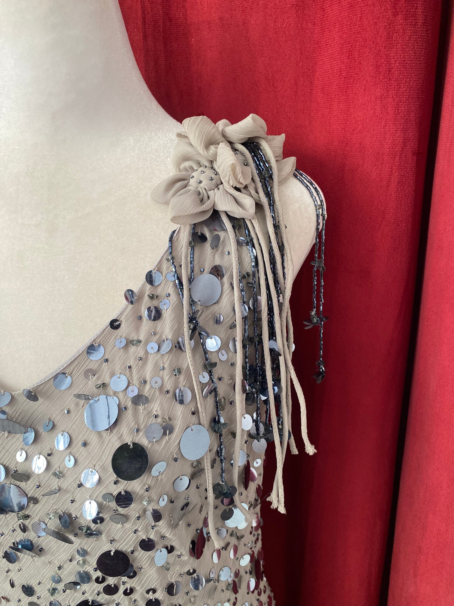 K derhy rare sequin gown