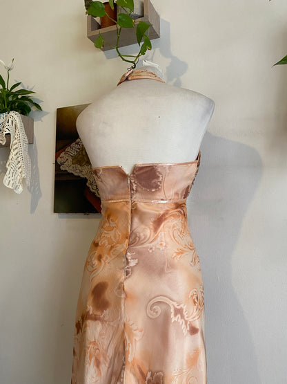 100% silk dress with sequin details