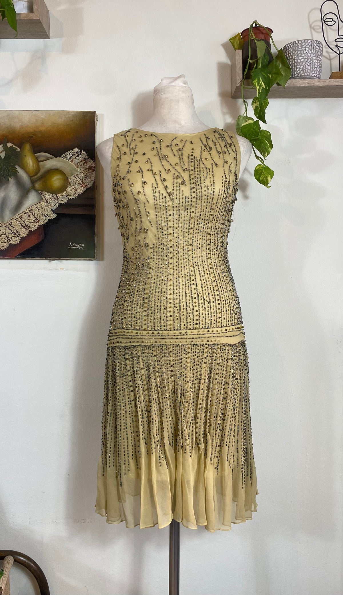 Seraphine Beaded Silk Gown