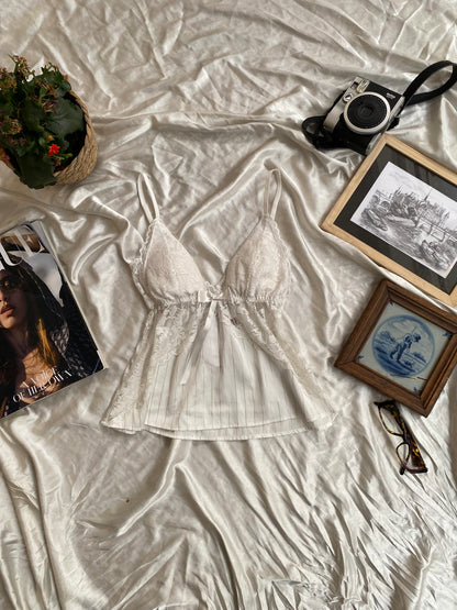 White lace corset top 🤍