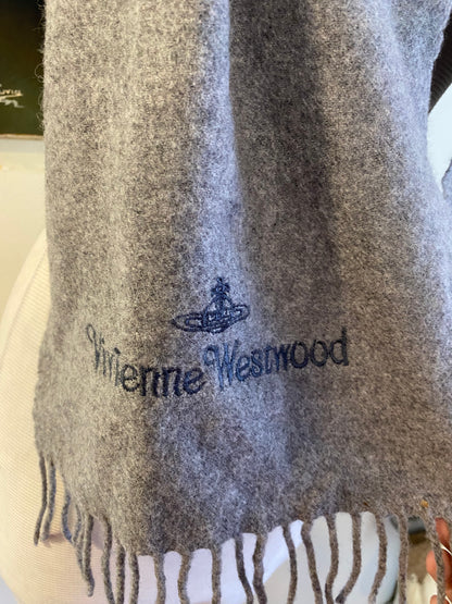 Vivienne Westwood wool grey scarf