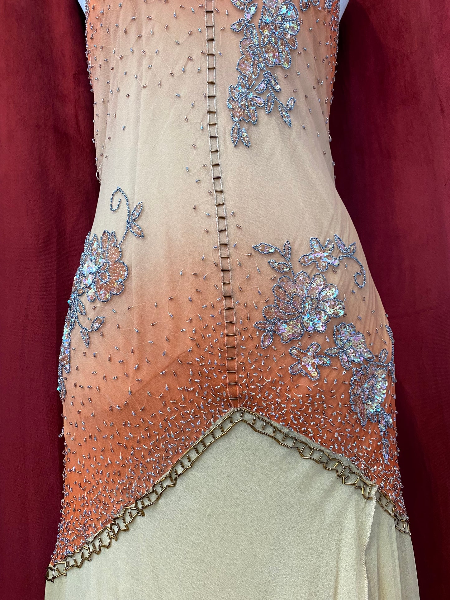 100% silk caramel gown 🧡