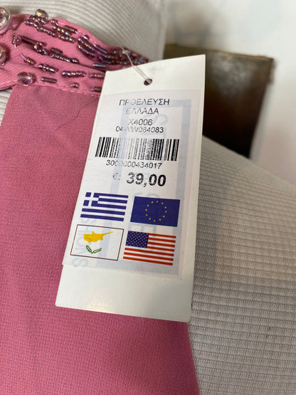 Dusty pink top with sequin details