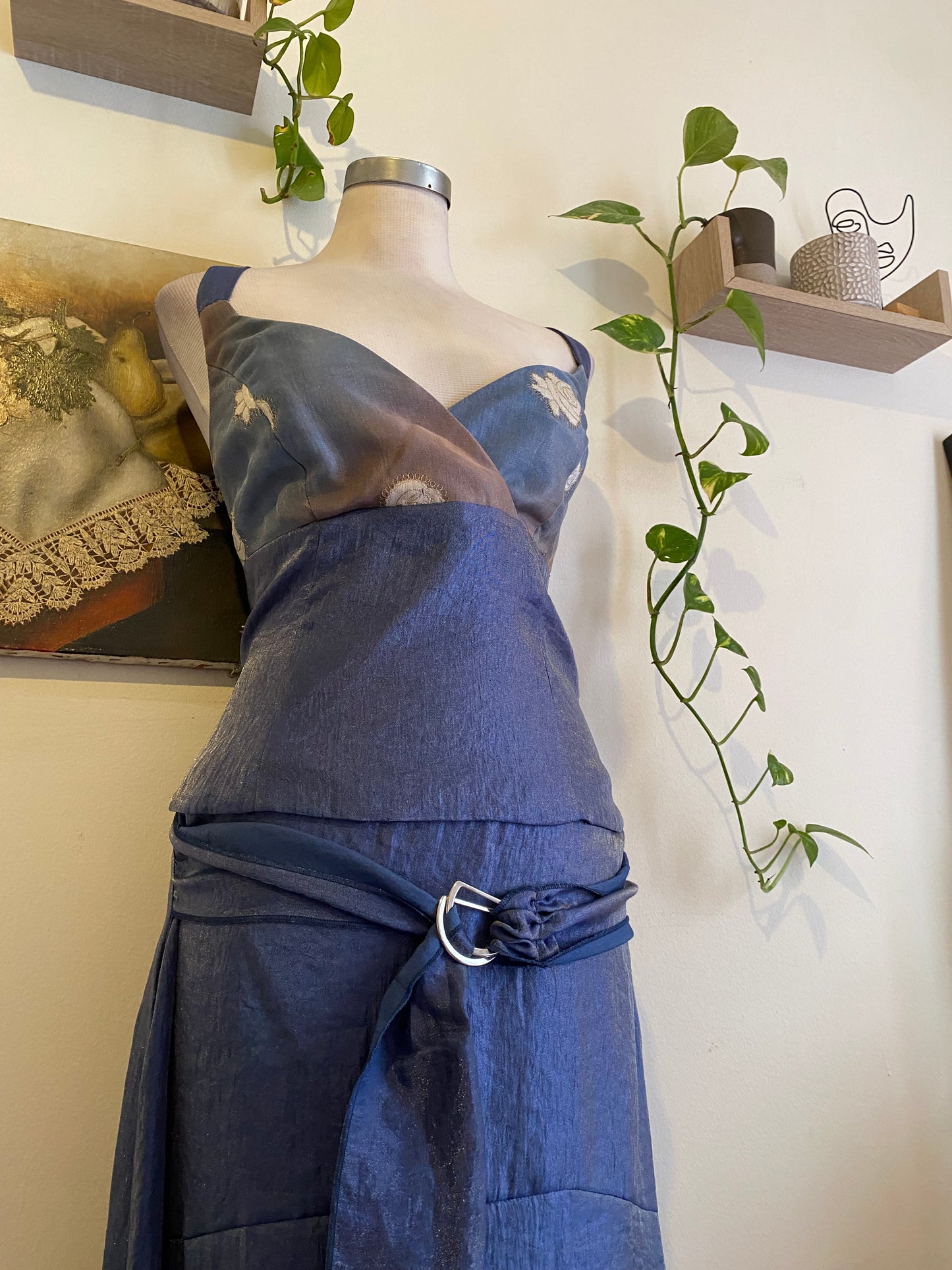 2 pieces brand new blue  set