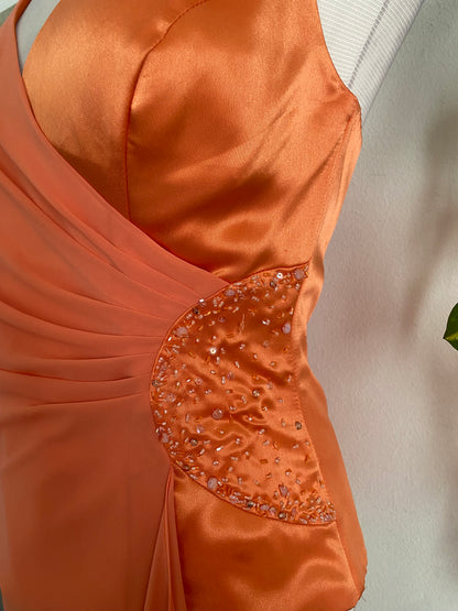 Brand new orange handbeaded set