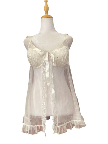White sequin lace corset ✨
