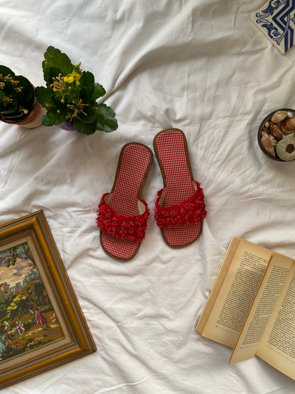 Brand new vintage flower sandals